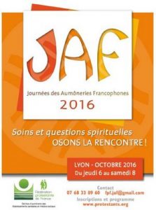 Journées des Aumôneries Francophones (JAF) 2016 à Lyon