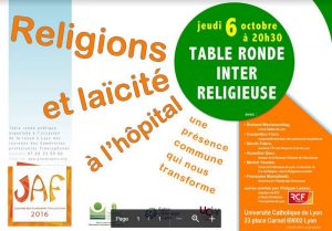 Table ronde interreligieuse : Religions et laïcité à l’hôpital