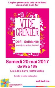 Vide-grenier & défi solidarité : Réunion le 2 Mai