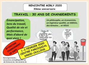 30e « Rencontres de la Mirly » : Travail, 30 ans de changements