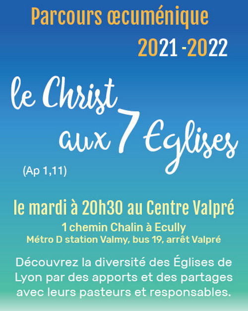 Parcours œcuménique 2021-2022 : le Christ aux 7 Eglises