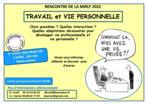 Mirly 2023 : travail et vie personnelle