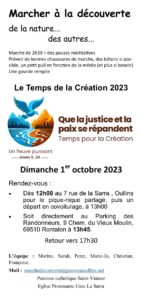 Le Temps de la Création 2023 : Marche œcuménique