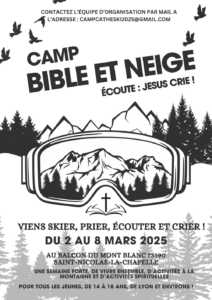 KT: Camp Bible et Neige en Mars 2025